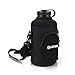 45 Degree Latitude Beer Growler 64oz Protective Carrier Tote Black Nylon & Neoprene Sleeve with Shoulder Strap (Bottle Sold Separately) Fits