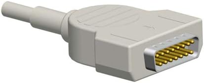 Sino-K 10 Leads ECG/EKG Cable Banana 4.0mm 15 Pins 9.8 ft Compatible for GE Marquette 2029893-001, Grey - Image 3