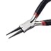 Beadthoven 1Set Round Nose Pliers Jewelry Tools for Memory Wire Looping Wrapping Beading Black Color 12.7cm/5 Inch Long