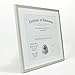 Lawrence Frames Dual Use Aluminum Document Frame, 11 by 14-Inch, Silver