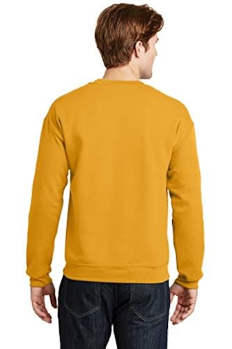 Gildan Men's Heavy Blend Crewneck Sweatshirt XXX-Large Gold in