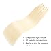Tape in Human Hair Extensions 20 Inch 20pcs 50g/pack Silky Straight human Hair Extensions Bleach Blonde (#613 20inch)