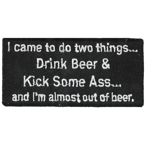 Milwaukee Leather Patch I Came to DO 2 Things BK/WH 4W 2H - 4W X 2H
