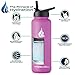 HYDRO CELL Stainless Steel Insulated Water Bottle with Straw - For Cold & Hot Drinks - Metal Vacuum Flask with Screw Cap and Modern Leakproof Sport Thermos for Adults (Fuchsia 40oz)