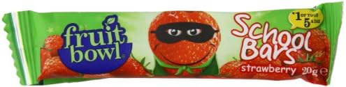 FRUIT BOWL Strawberry School Bars 20g (PACK OF 24)