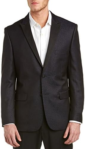 V19.69 Italia By Versace 19.69 Men's Slim Fit Midnight Navy Dinner Tuxedo Jacket Midnight Navy 48 Regular