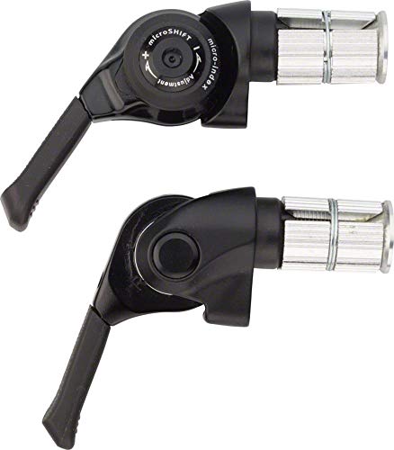 Microshift 10-Speed Aero Bar End Shifters For Time Trial Triathlon Bike