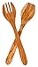 Eddington Italian Olive Wood Salad Server, Handcrafted in Europe, 2-Piece Set, 13-Inches