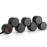 Power Strip, FlePow® 5-Outlet Home/Office Rotating Surge Protector Power Strip with Dual USB Charging Ports (5V, 2.1A), 3.8ft Cord