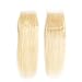 Allrun Hair 613 Blonde Human Hair 3 Bundles with Lace Closure (12 14 16+12 closure )Brazilian Straight Virgin Hair 613 Human Hair Extensions