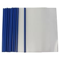 uxcell Plastic A4 Paper Report Sliding Bar Cover Strip File Folder Holder 10 PCS Clear