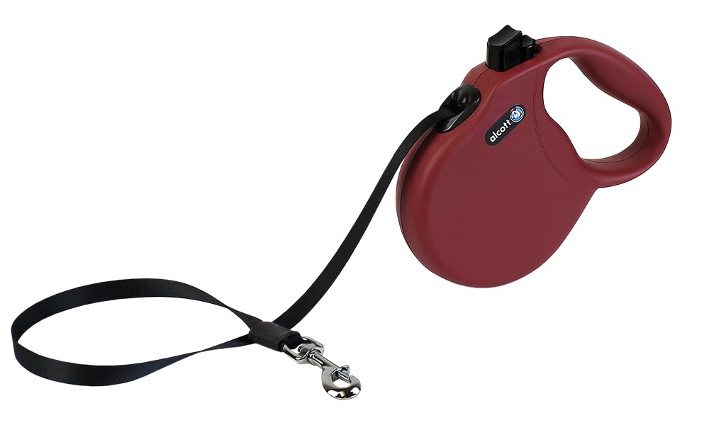 Alcott Wanderer Retractable Leash, Small, Red