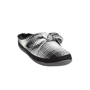 toms black and white sweater knit women's ivy slippers