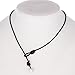 Weilim Natural Shell Choker Necklace for Women Handmade Hawaii Wakiki Beach Choker Jewelry Gift (Black16)