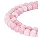 BRCbeads Rose Quartz Natural Gemstone Loose Beads 8mm Matte Round Crystal Energy Stone Healing Power for Jewelry Making primary