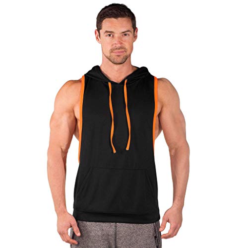 WINJUD-Mens-Hoodie-Tank-Tops-Sleeveless-Casual-Shirts-Gyms-Fitness-Vest-with-Kangaroo-Pocket