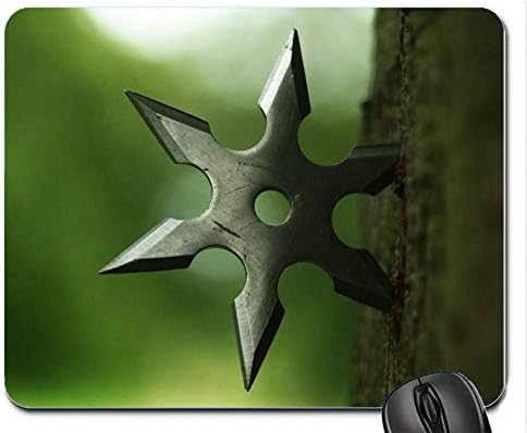Shuriken Wood Ninja Metal Weapon Martial Arts Mouse Pad Mats Mousepad Hot Gift