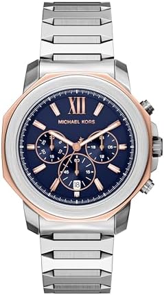 Amazon.com: Michael Kors MK9088 - Hutton Chronograph Watch Blue