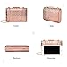 two the nines Womens Gold Clutch Evening Bag Hollow Out Cage Clutch Purse Party Ball Prom, Rose Gold