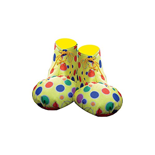 Adult Clown Shoe Covers - Yellow Polka Dot - Image 3