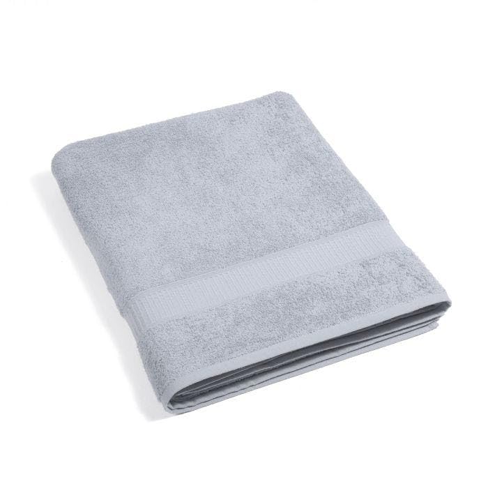 spugnissima - Ocean 100% Cotton Plain Bath Towel, 100 x 150 cm, Pearl Grey — image 1
