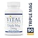Vital Nutrients - Triple Mag 250 mg - Magnesium for Enhanced Absorption and Metabolism - Contains Magnesium Oxide, Malate and Glycinate - 90 Vegetarian Capsules per Bottle primary