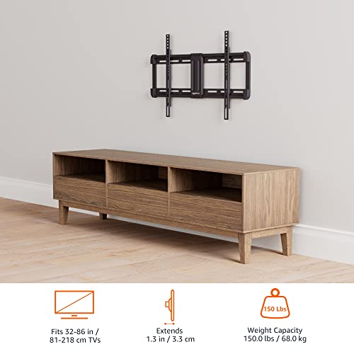 Amazon Basics Low Profile TV Wall Mount with Horizontal Post