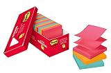 Post-it Pop-up Notes, Pink, Green, Blue, Orange, Accordion-style Sticky Notes for Dispensers, Call out Important Information, 3 in. x 3 in, 18 Pads/Pack, (R330-18CTCP),Cape Town