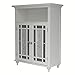 Teamson Home Windsor 26.5 in. x 34.02 in. 2-Door Freestanding Wooden Floor Cabinet with Adjustable Shelves for Storage Solutions in Bathrooms, Kitchens, Laundry Rooms, Home Offices, White