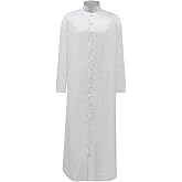 MYAYD Unisex Roman Altar Server Cassock Robe Clergy Pulpit Liturgical Vestments Church Uniform Catholic Robe