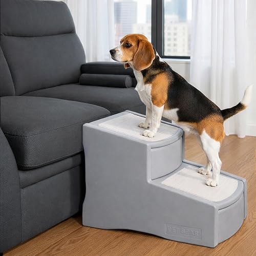 Pet Gear Easy Step II Pet Stairs, 2 Step for Cats/Dogs up to 150 Pounds, Portab…