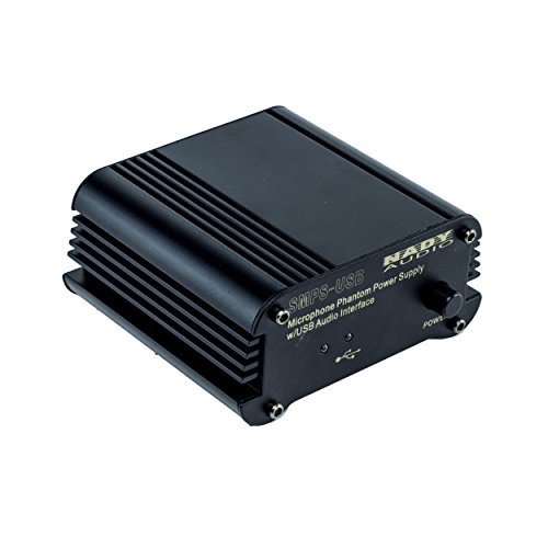 The SMPS-USB Phantom Power Supply - Provides 48V phantom power for condenser microphones, doubles as USB interface to record to computer