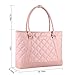 Gonex Women Laptop Tote Bag, 15.6 Inch Lightweight Tablet Handbag Shoulder Bag Briefcase for Business Work Travel Rose Gold
