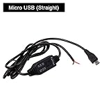 Hard Wire Charger Cord Cable Universal Micro USB Meters DC 12V to 5V Power Inverter Converter Regulator Kit for Car GPS Tablet Android Phone PDA DVR Camcorder Recorder by HitCar