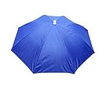 Blue Umbrella Hat Headwear for Fishing Sun Rain