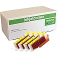 Inkjetcorner Compatible Ink Cartridge Replacement for CLI-251XL CLI-251 for use with MX922 iX6820 iP8720 MG5620 MG5520 MG6620 MG6420 MG7120 MG7520 MG6320(Yellow, 4-Pack)