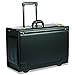 STEBCO 341626BLK Wheeled Catalog Case, Leather-Trimmed Tufide, 21-3/4 x 15-1/2 x 9-3/4 Inches, Black