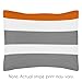 Gray, Orange and White Stripe 4 Piece Childrens, Teen Boys Twin Bedding Set Collection