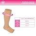 Wanderlust MadeMother Maternity Compression Stockings - Open Toe Pregnancy Compression Socks | Ankle and Arch Maternity Support | Beige (2 Pair)