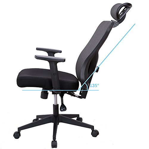 Cedric Office Chair, Breathable Mesh Computer Chair with Ergonomic