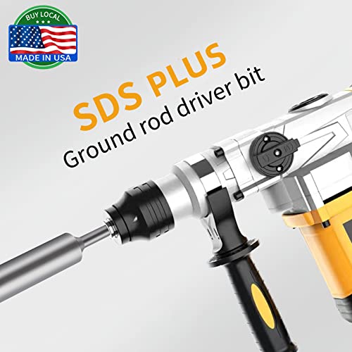 SDSPlus Ground Rod Driver for 5/8” & 3/4” Ground Rods Great for All