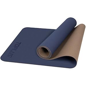 TOPLUS Yogamat, gymnastiekmat, trainingsmat, oefenmat met draagriem, antislip, goed voor beginners, bij yoga, fitness…