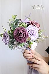 Breeze Talk Artificial Flowers Plum Roses 25pcs