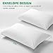 Sunnest 2 Pack Pillow Cases King Size 100% Microfiber Wrinkle Resistant Hypoallergenic Material Envelope Closure End Ultra Soft and Comfortable for Sleep (White)