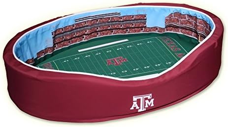 NCAA Texas A&amp;M Aggies Stadium Pet Beds, 20 x 30-Inch