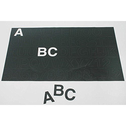 Assorted, Assorted, Black, 1-5/8" Character Height, 1 EA - 1 Each