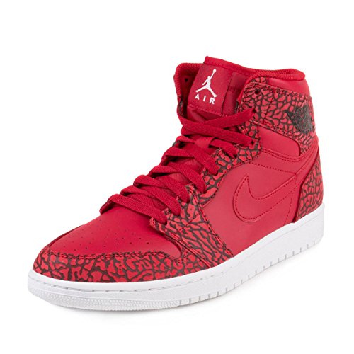 NIKE Jordan Men's Air Jordan 1 Retro High Basketball Shoe Gym Red/White/Team Red/White (10, Gym RED/White-Team RED-White)