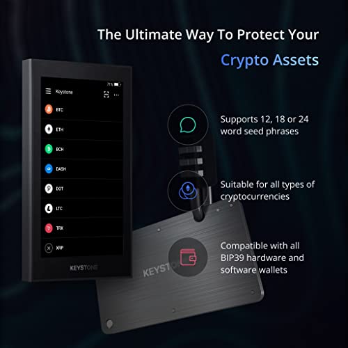 Keystone Indestructible Steel Crypto Cold Storage Seed Backup