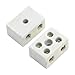 uxcell 2 Way 15A Ceramics Terminal Blocks High Temp Porcelain Ceramic Connectors 2pcs