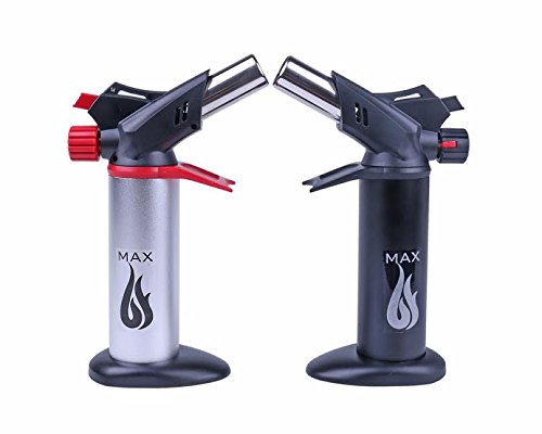 Culinary Butane Torch - Cooking Kitchen Blow Torch - DIY Chefs Torch for Creme Brulee - Searing, Glazing, Roasting, Soldering, Light Welding or Brazing - Professional Quality Home Cooking or Repairs